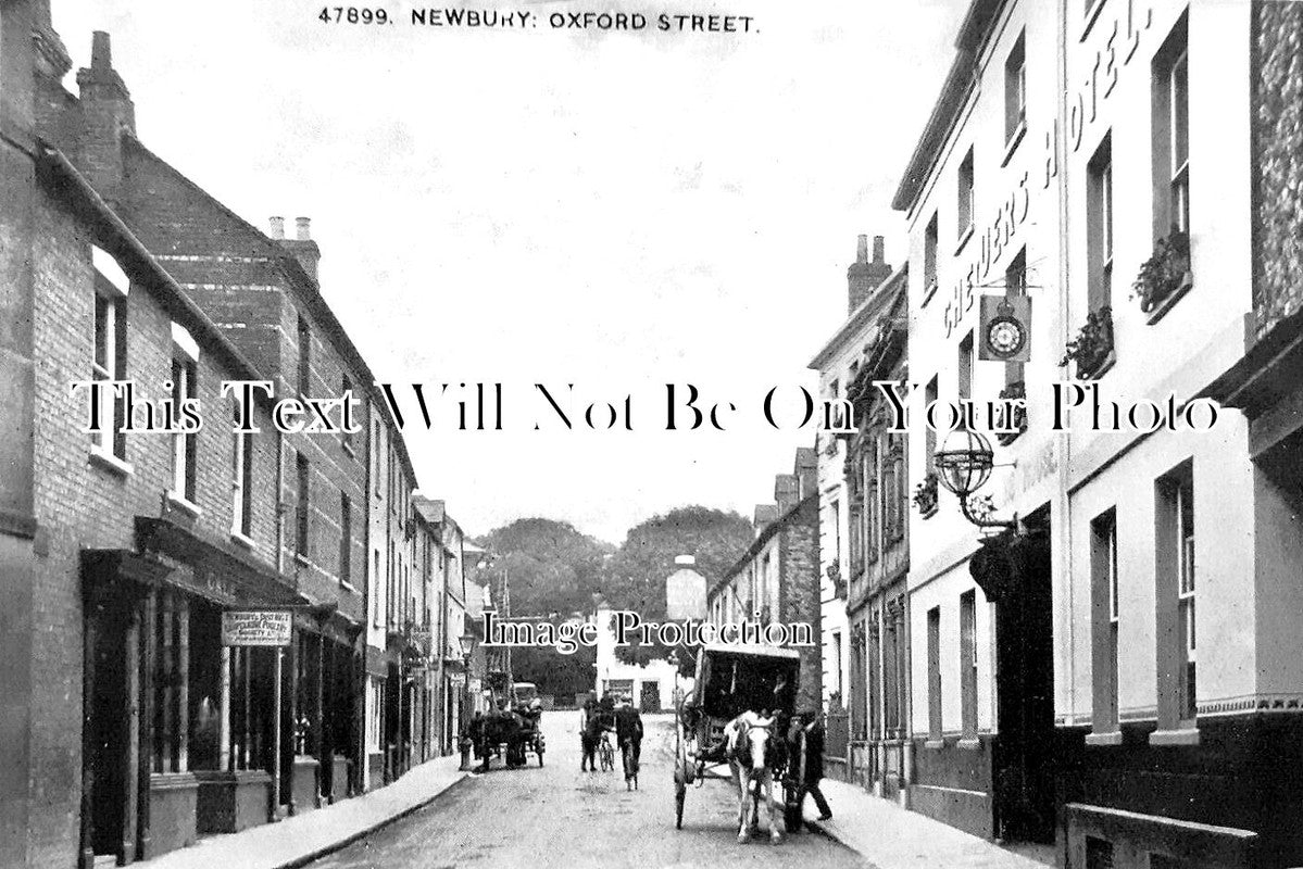 SX 4186 - Chequers Hotel, Oxford Street, Newbury, Sussex c1916