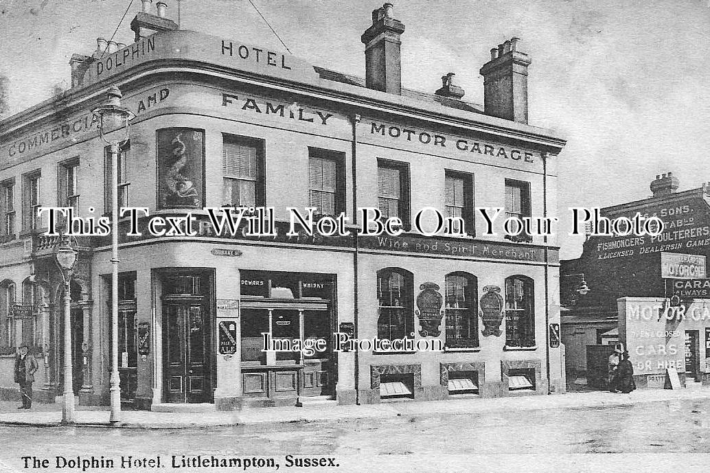 SX 429 - The Dolphin Hotel, Littlehampton, West Sussex c1923