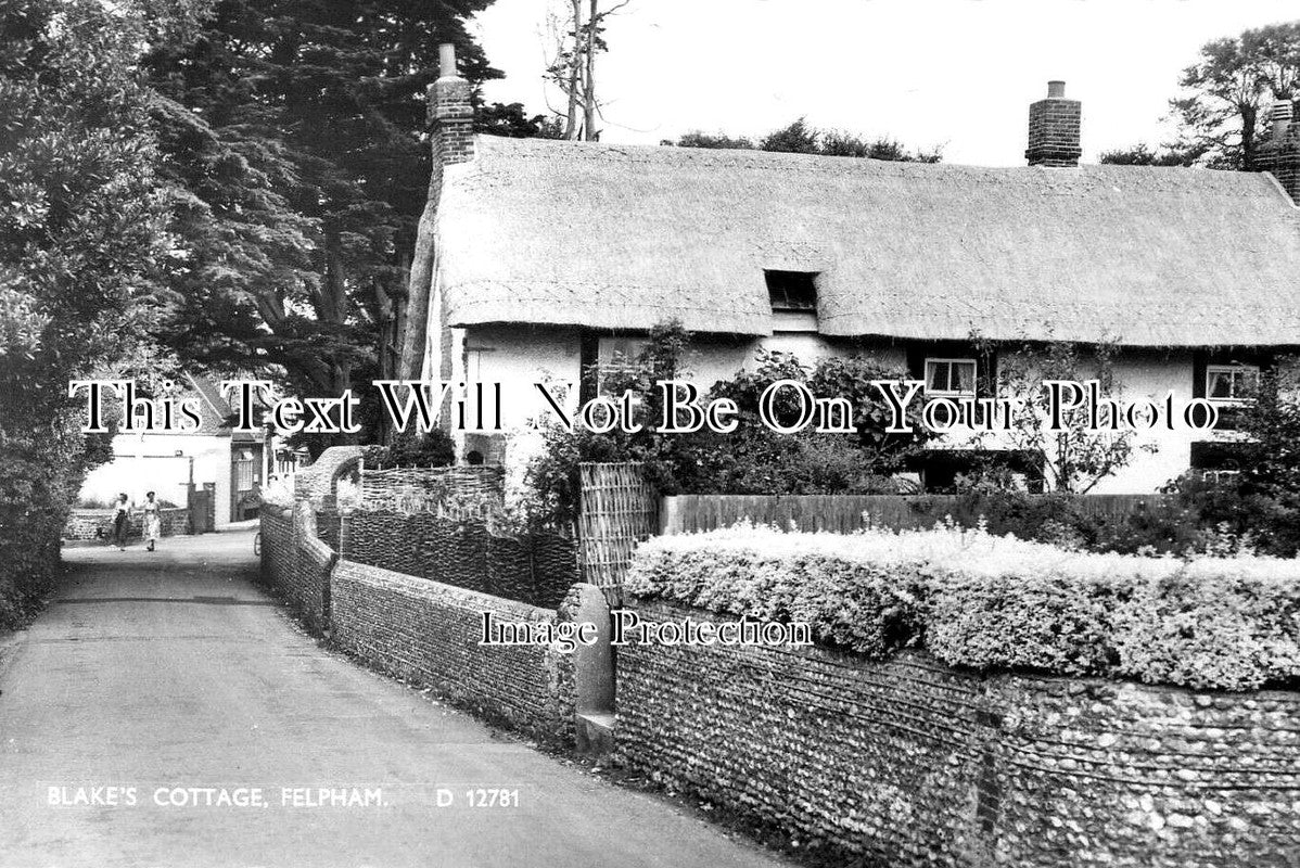 SX 4551 - Blake's Cottage, Felpham, Sussex c1963