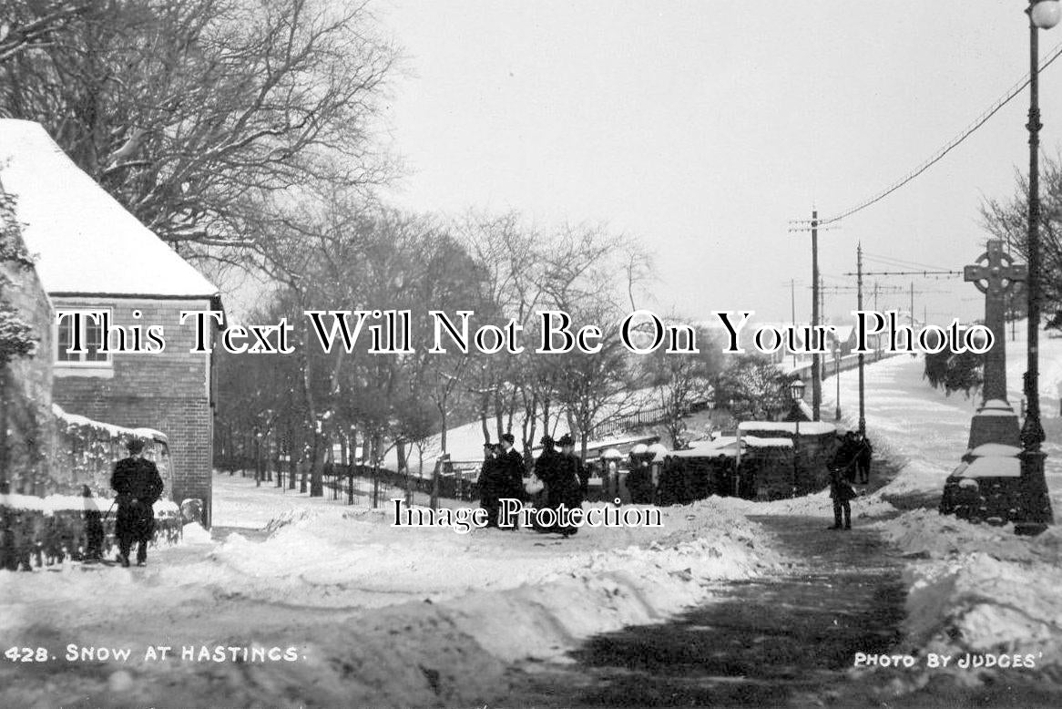 SX 506 - Snow At Hastings, Sussex