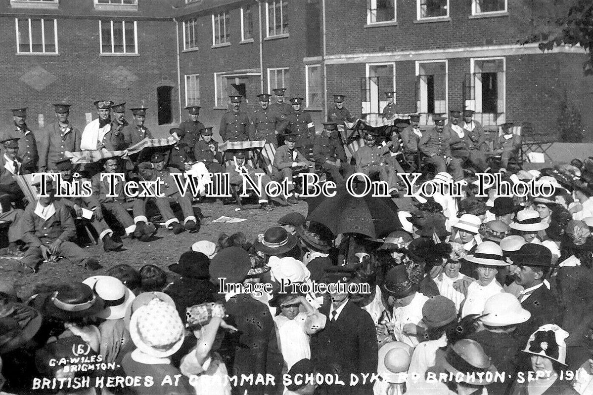 SX 5149 - WW1 Soldiers At Brighton Grammar School, Sussex 1914