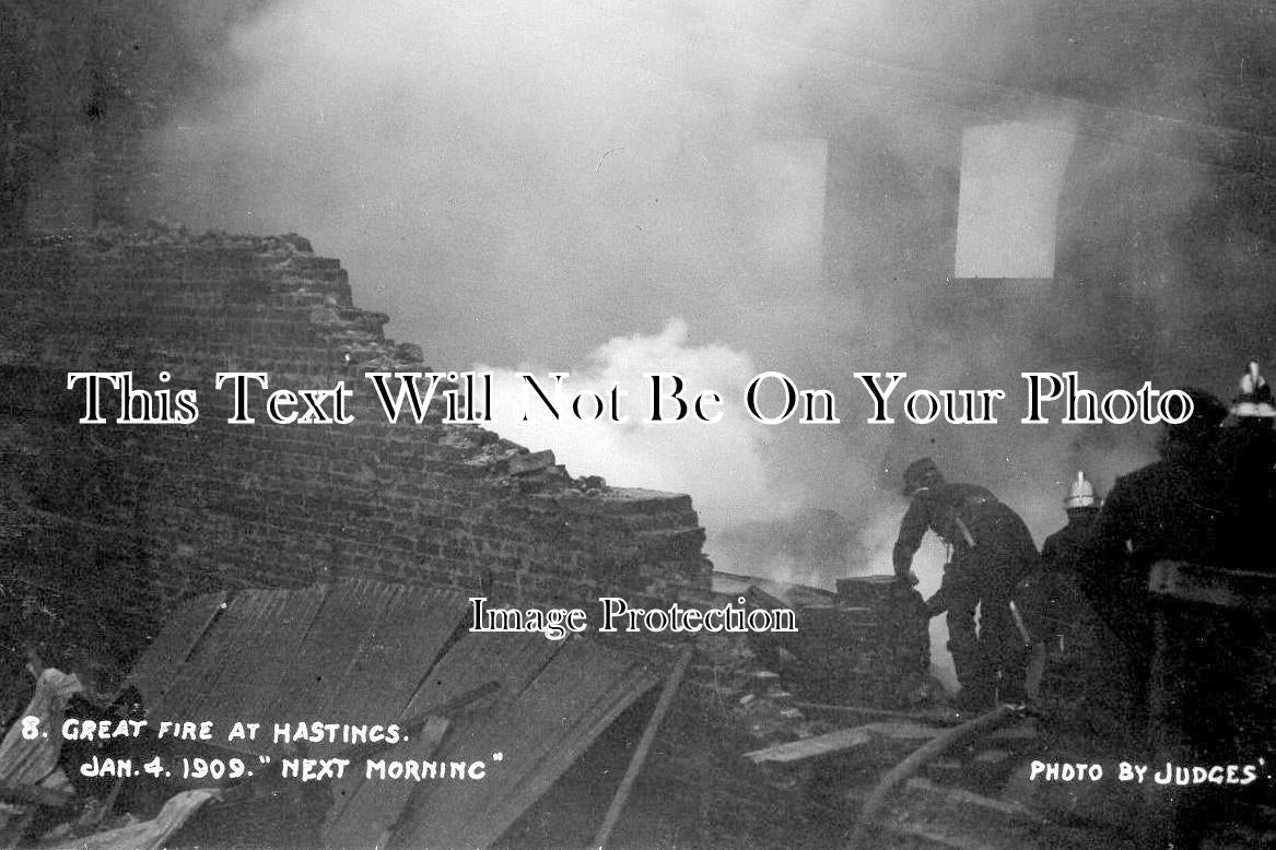 SX 523 - Great Fire Hastings, Sussex Jan 4 1909