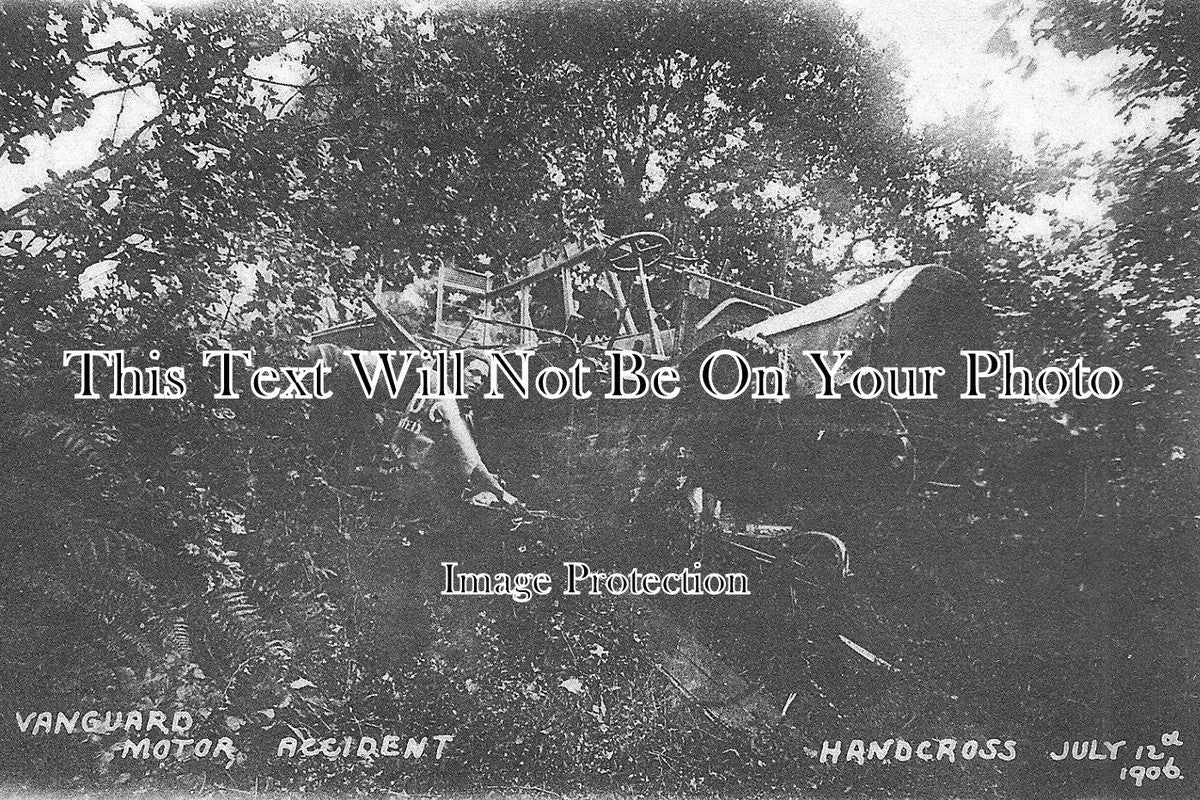 SX 552 - Vanguard Bus Accident, Handcross Hill, Sussex 1906