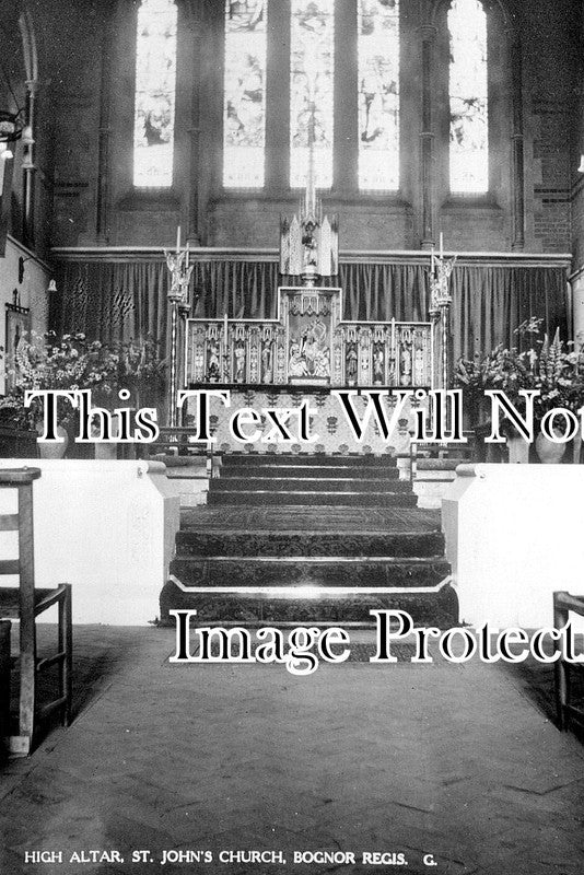 SX 5893 - High Altar, St Johns Church, Bognor Regis, Sussex