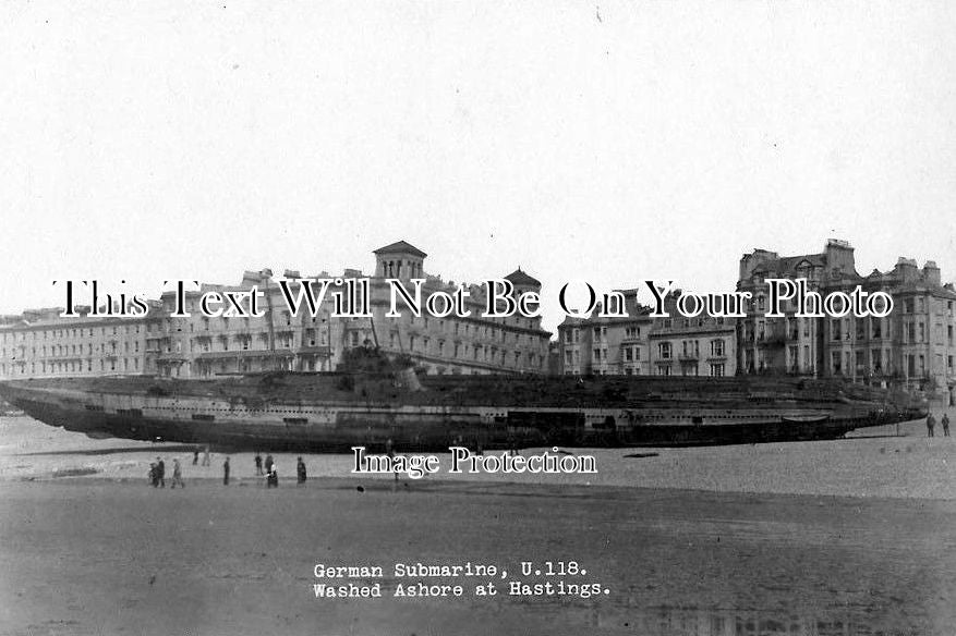SX 631 - German Submarine U118 Washed Ashore, Hastings, Sussex