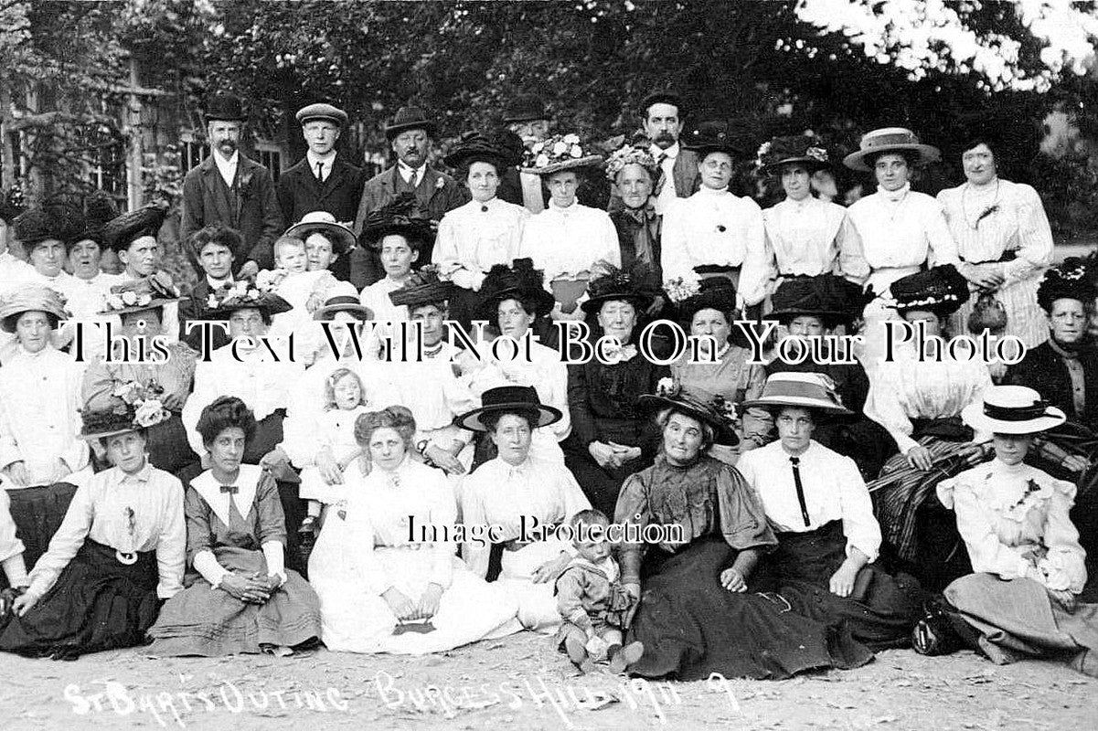 SX 730 - St Bart's Outing, Burgess Hill, Sussex 1911