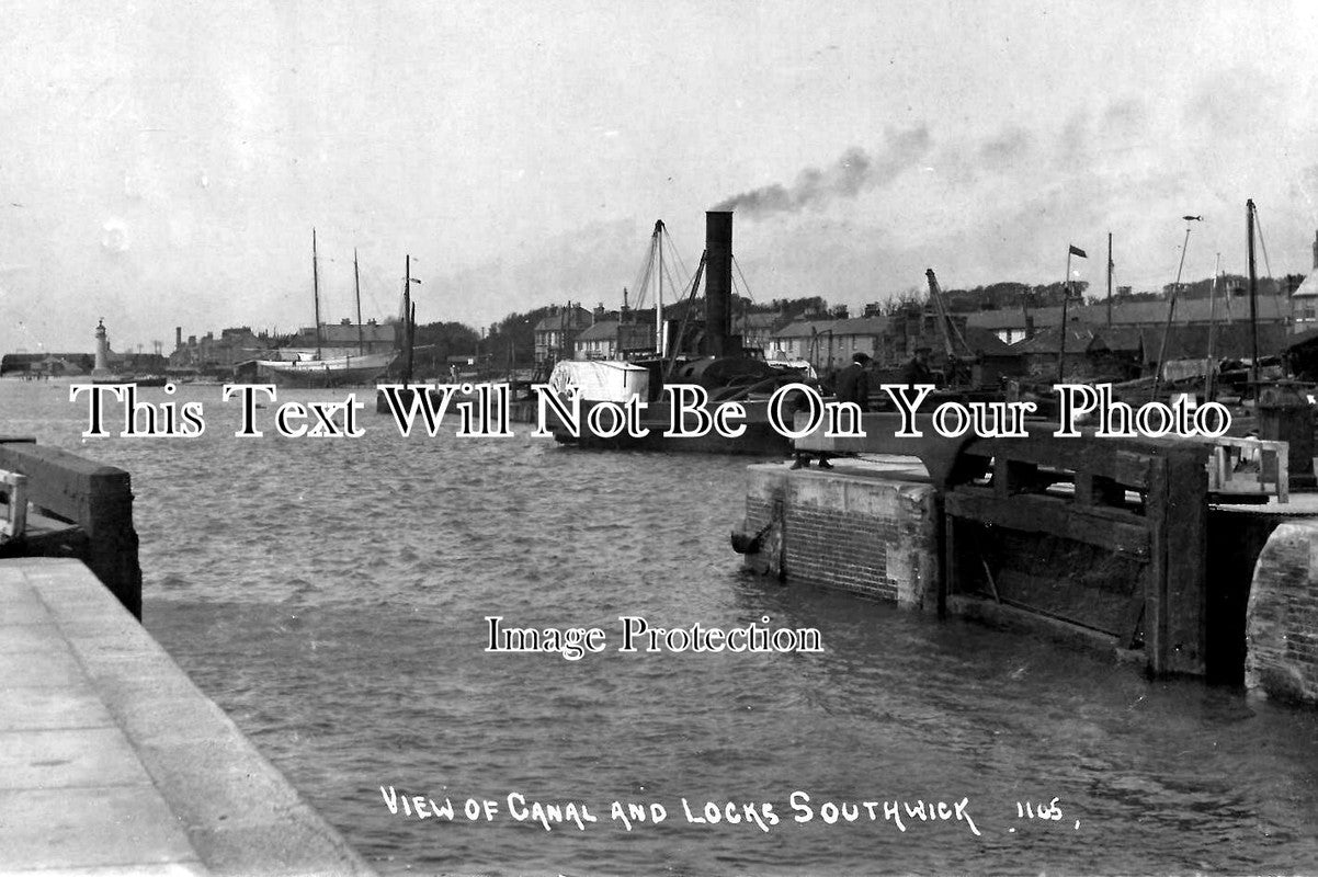 SX 777 - Locks & Canal, Southwick, Sussex