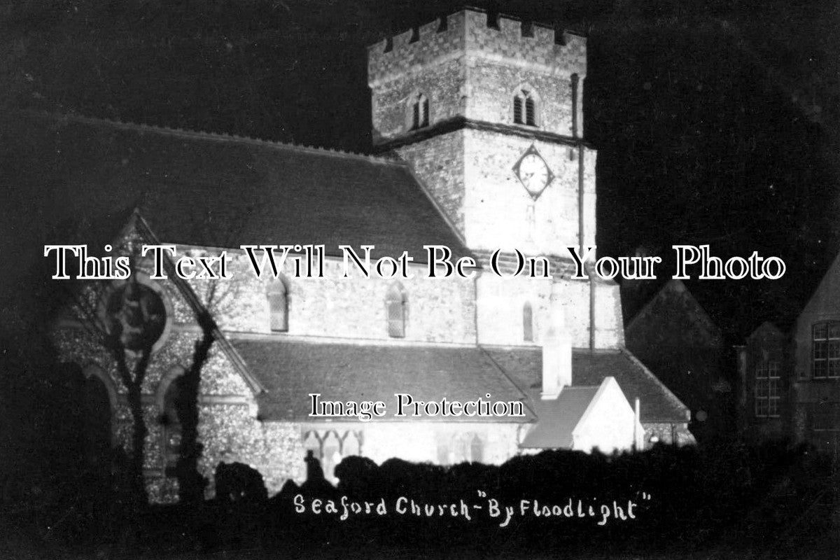 SX 857 - Seaford Church by Floodlight, Sussex