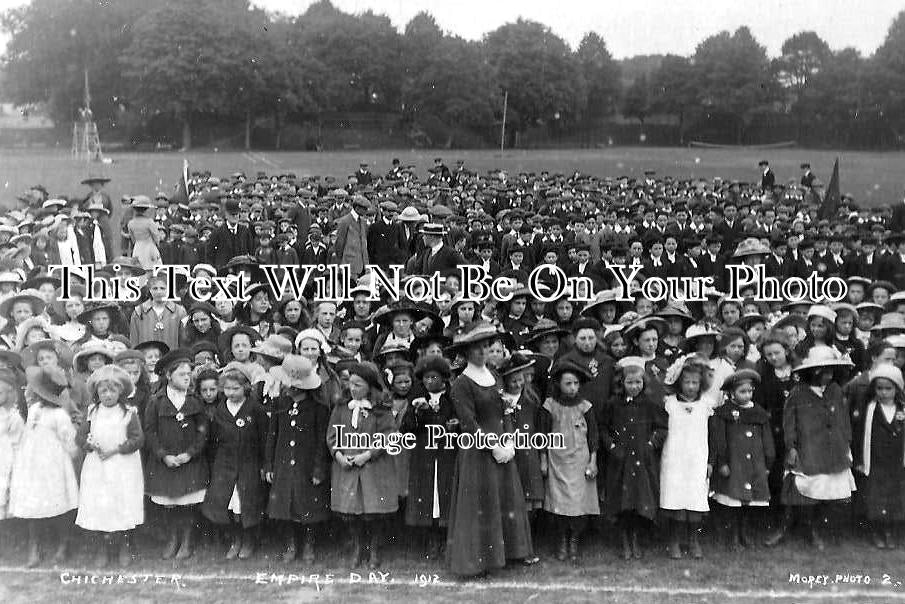 SX 978 - Empire Day, Chichester, Sussex 1912