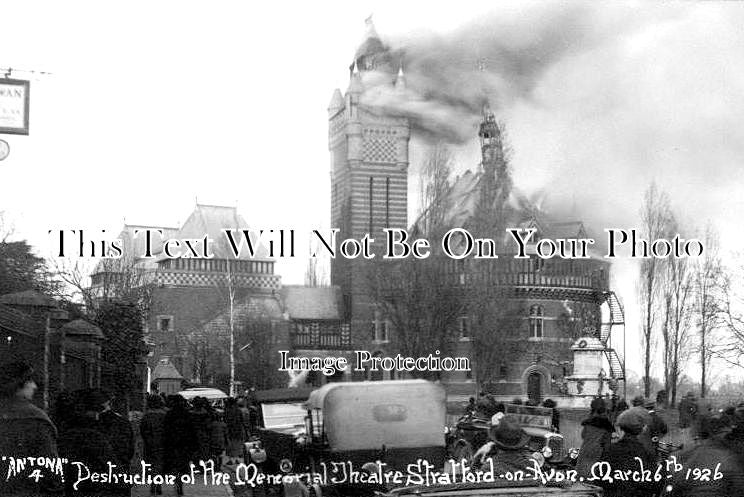 WA 1048 - Destruction Of Memorial Theatre, Stratford On Avon, Warwickshire 1926