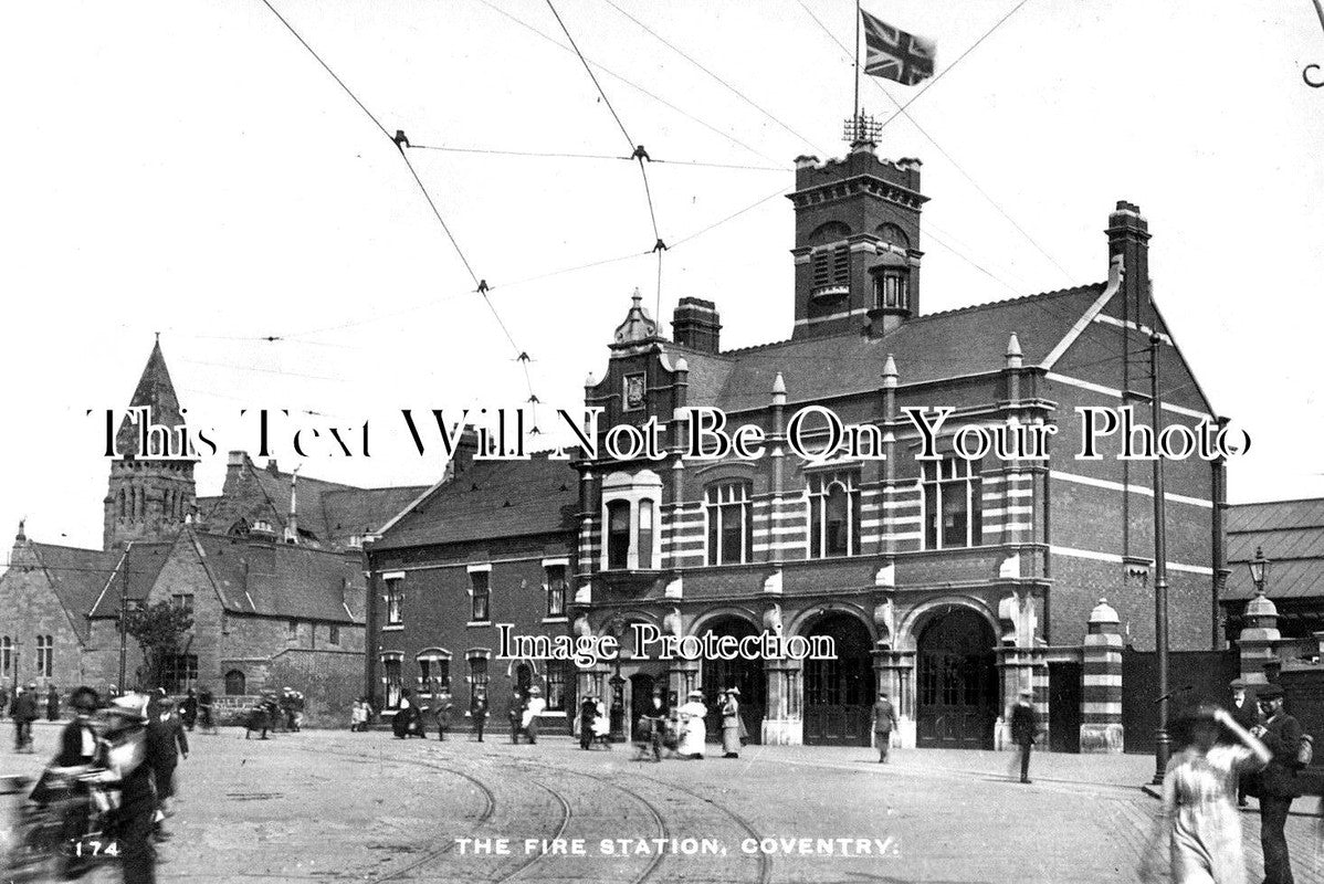 WA 1126 - The Fire Station, Coventry, Warwickshire c1913