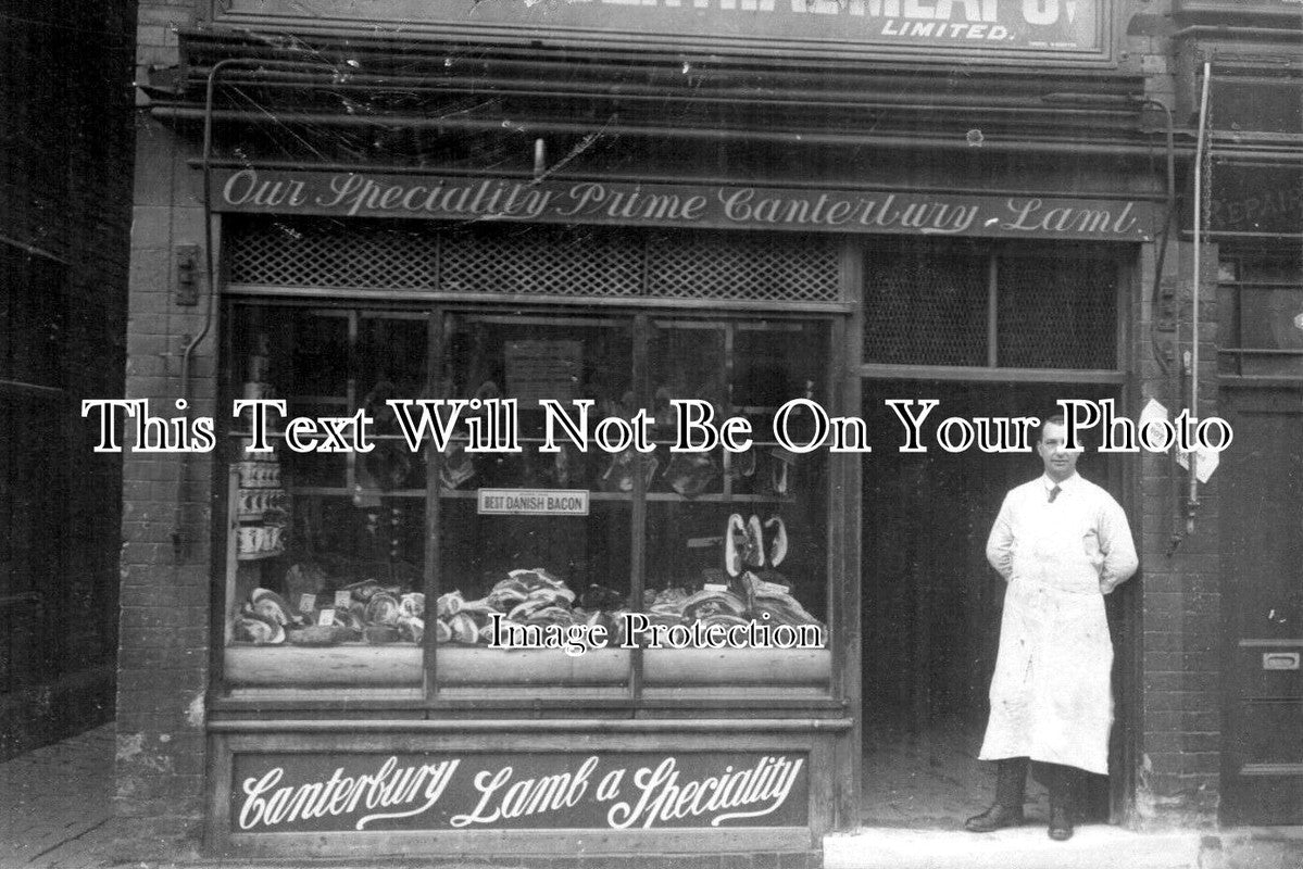 WA 1154 - London Central Meat Co, Market Square, Atherstone, Warwickshire