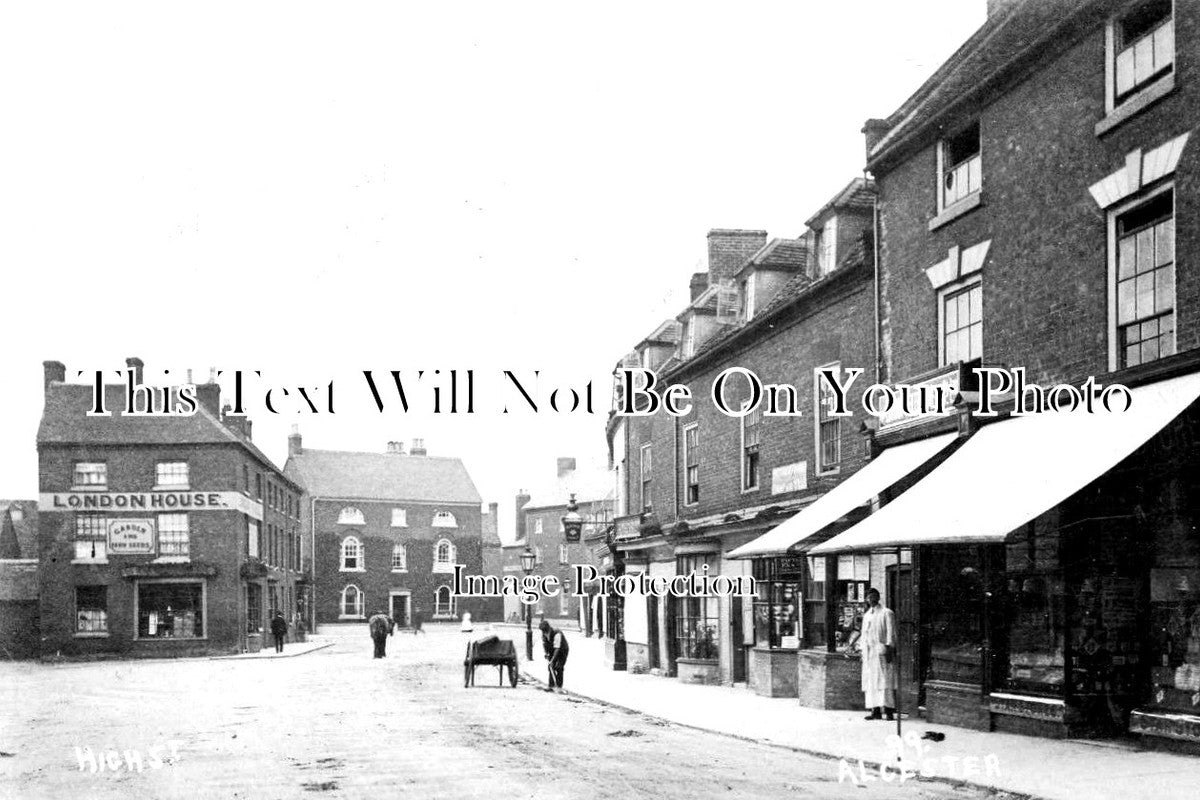 WA 1181 - High Street, Alcester, Warwickshire c1913