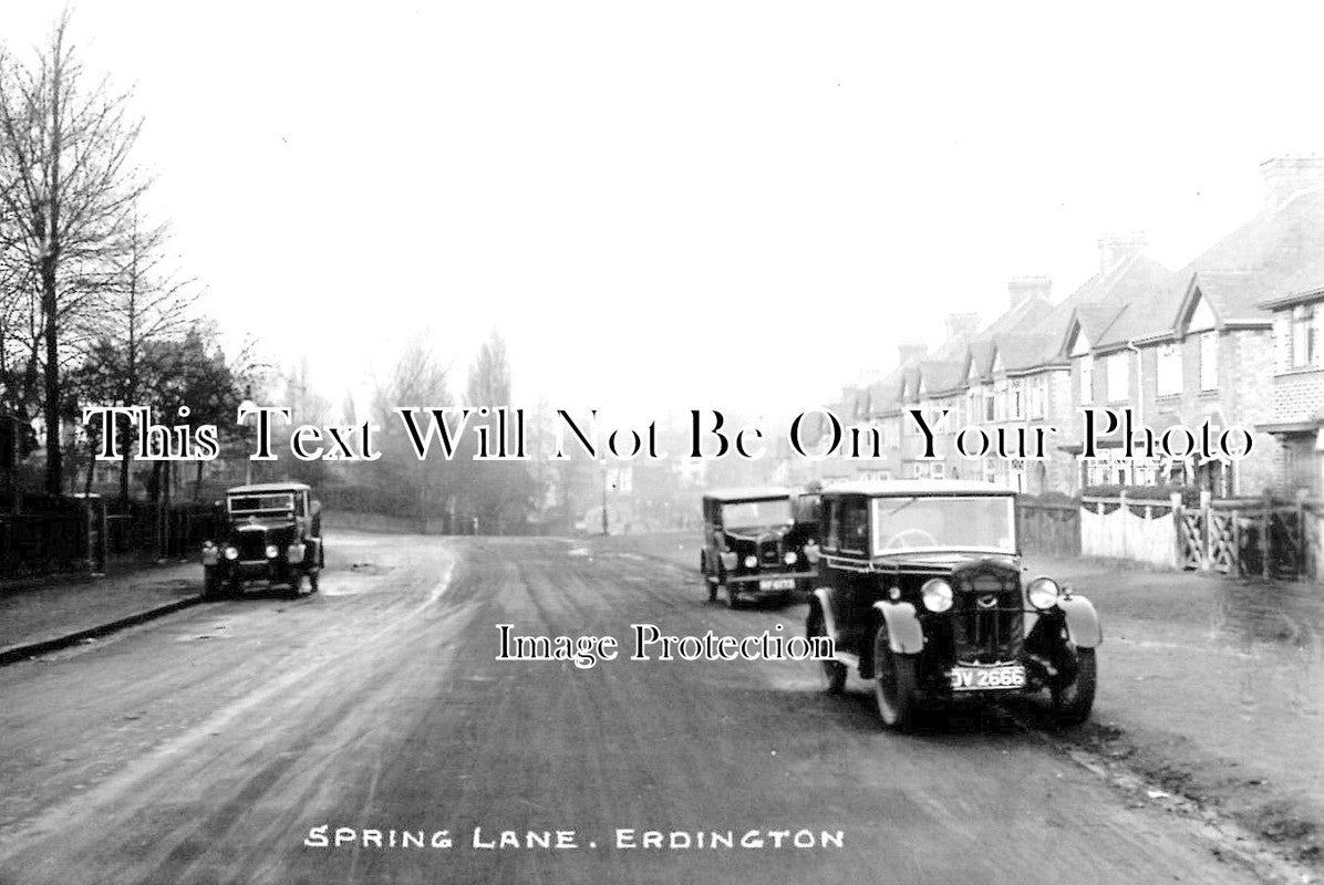 WA 1219 - Spring Lane, Erdington, Birmingham, Warwickshire c1932