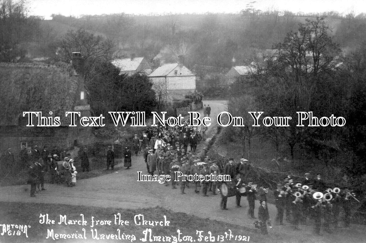 WA 1342 - Unveiling Ilmington War Memorial, Warwickshire 1921
