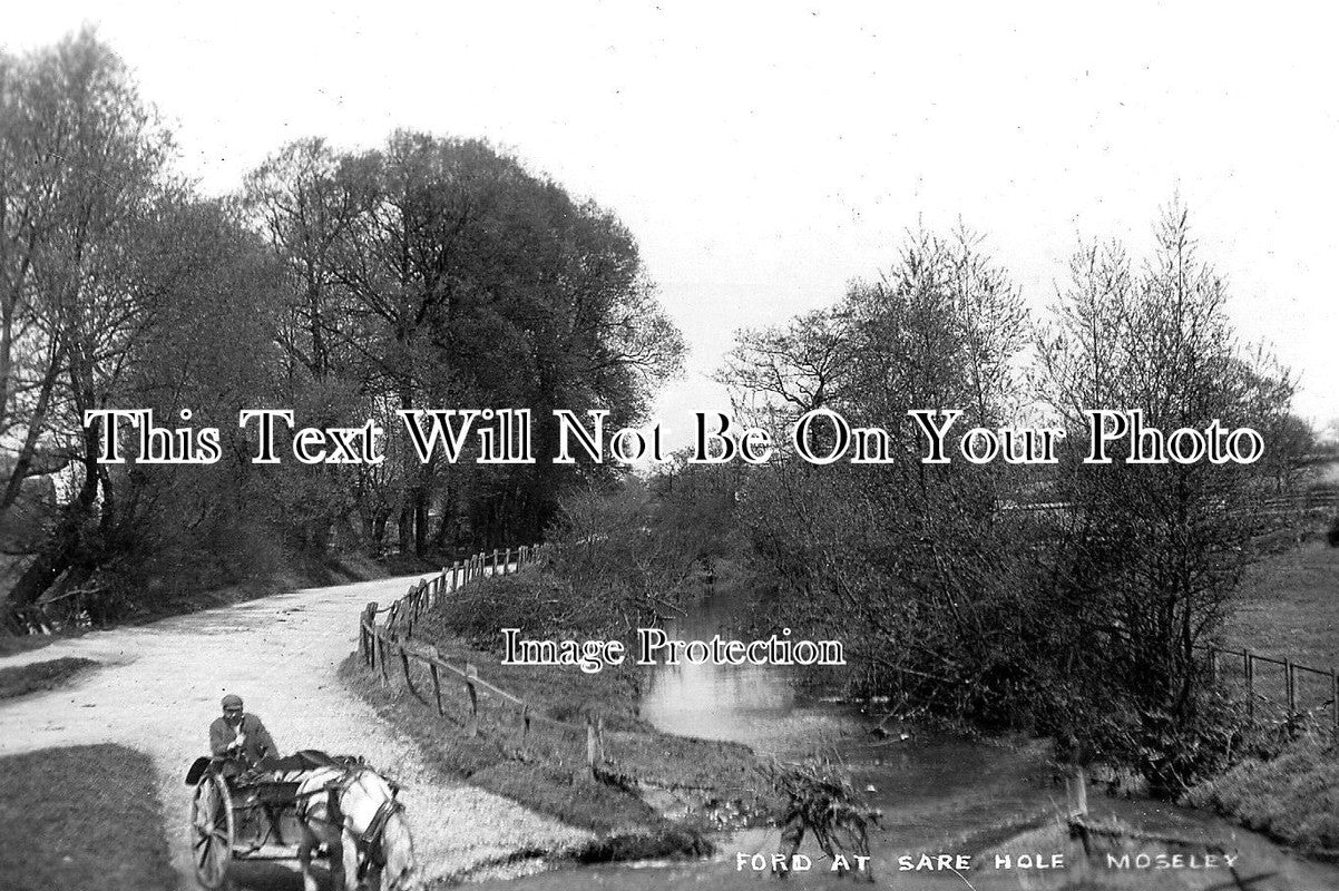 WA 1432 - Ford At Sare Hole, River Rea, Moseley, Warwickshire c1913