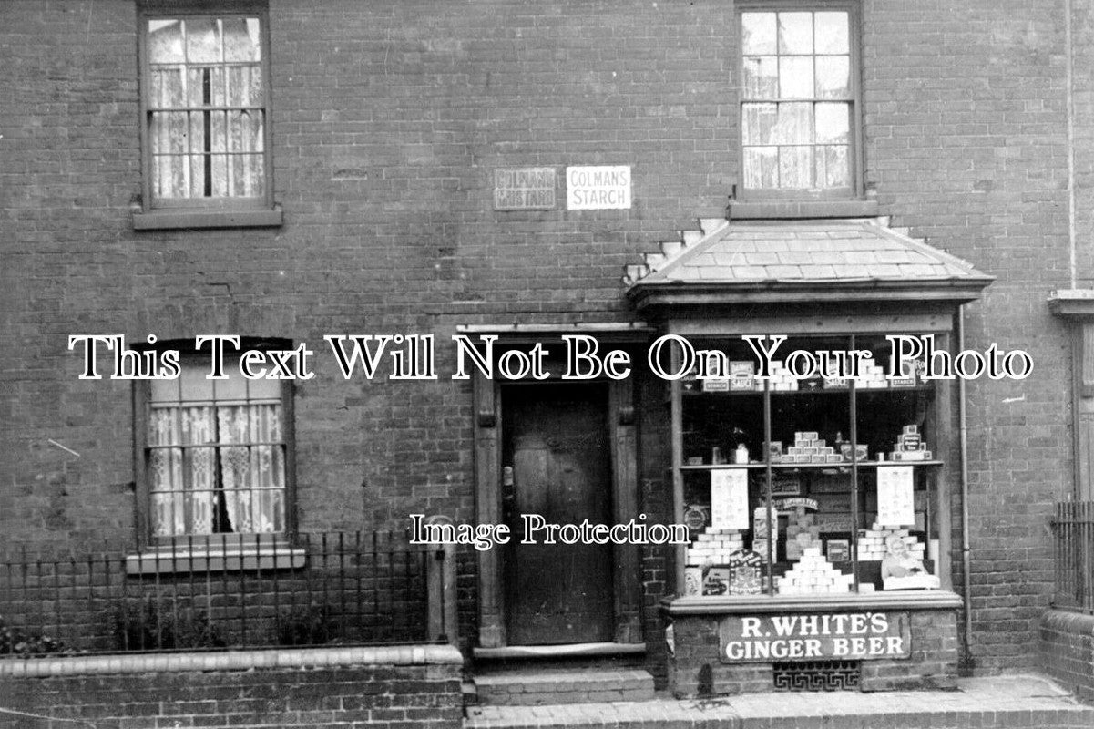 WA 1489 - Grocers Shop Front, Harborne, Birmingham, Warwickshire c1914