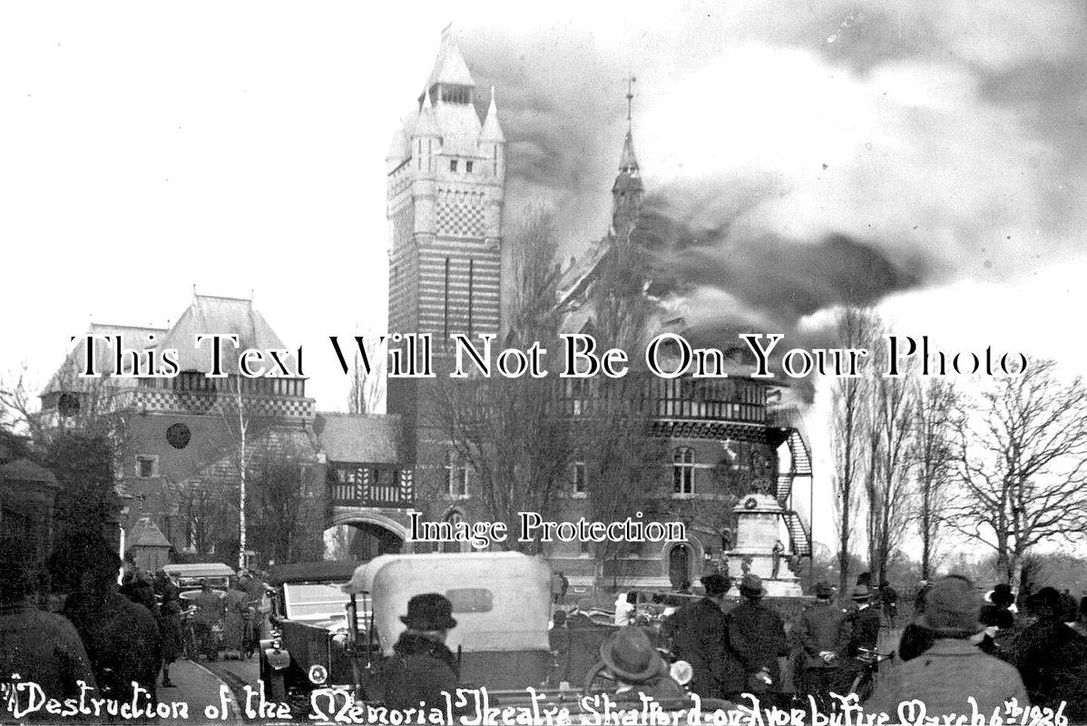 WA 1512 - Stratford Upon Avon Theatre Fire, Warwickshire 1926