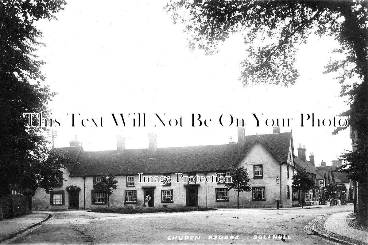 WA 1557 - Church Square, Solihull, Warwickshire c1911