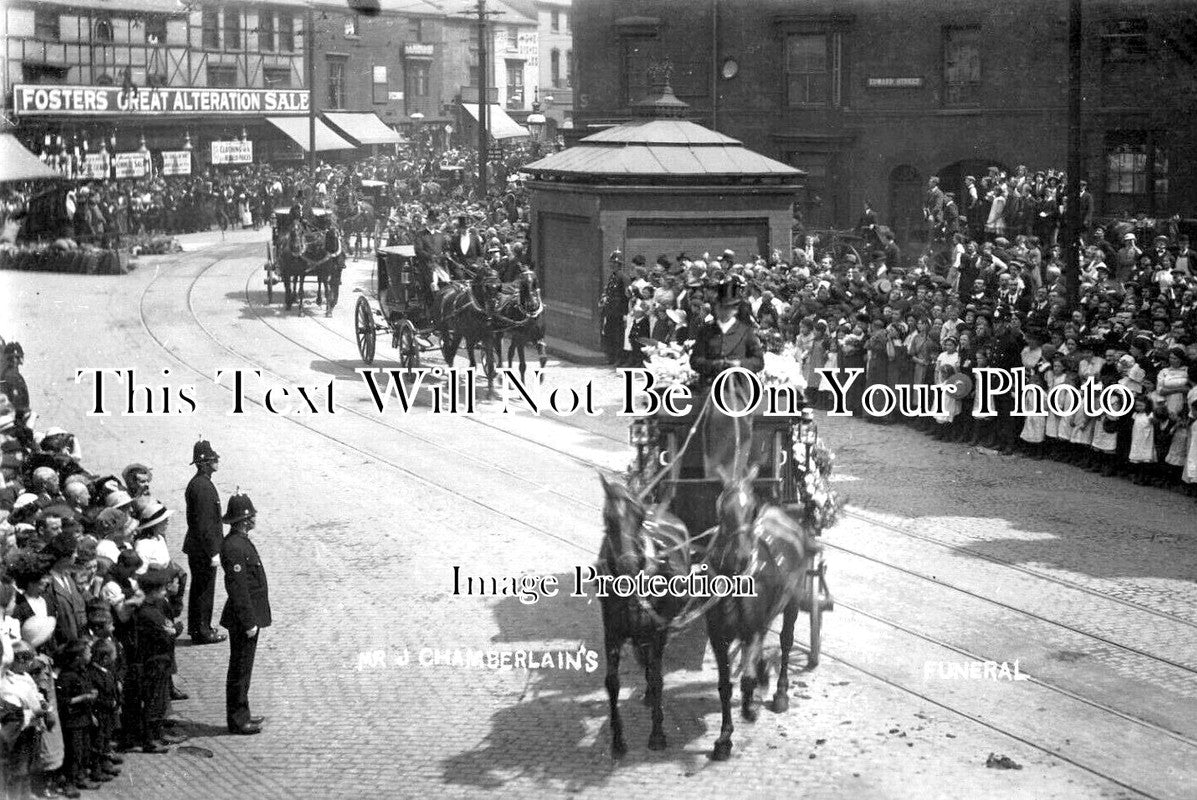 WA 1613 - Joseph Chamberlains Funeral, Birmingham, Warwickshire 1914
