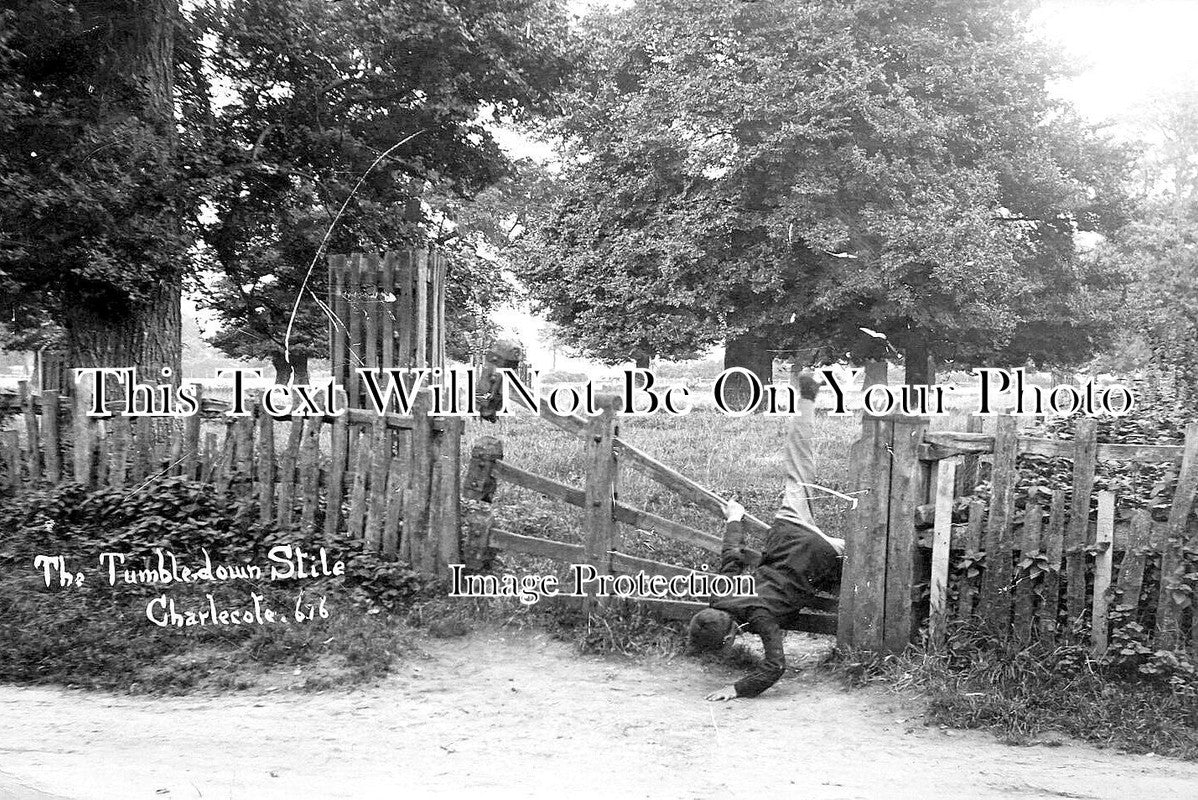 WA 1850 - The Tumbledown Stile, Charlecote, Warwickshire c1913