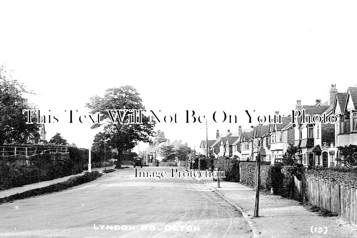 WA 1892 - Lyndon Road, Olton, Warwickshire c1932