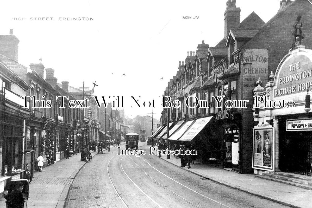 WA 1914 - High Street, Erdington, Warwickshire c1923