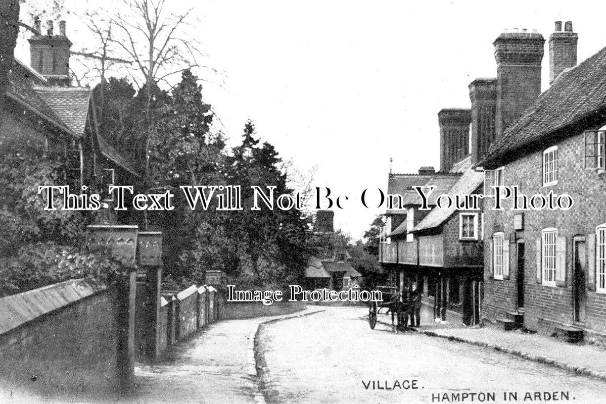 WA 1918 - Hampton In Arden Village, Warwickshire c1908