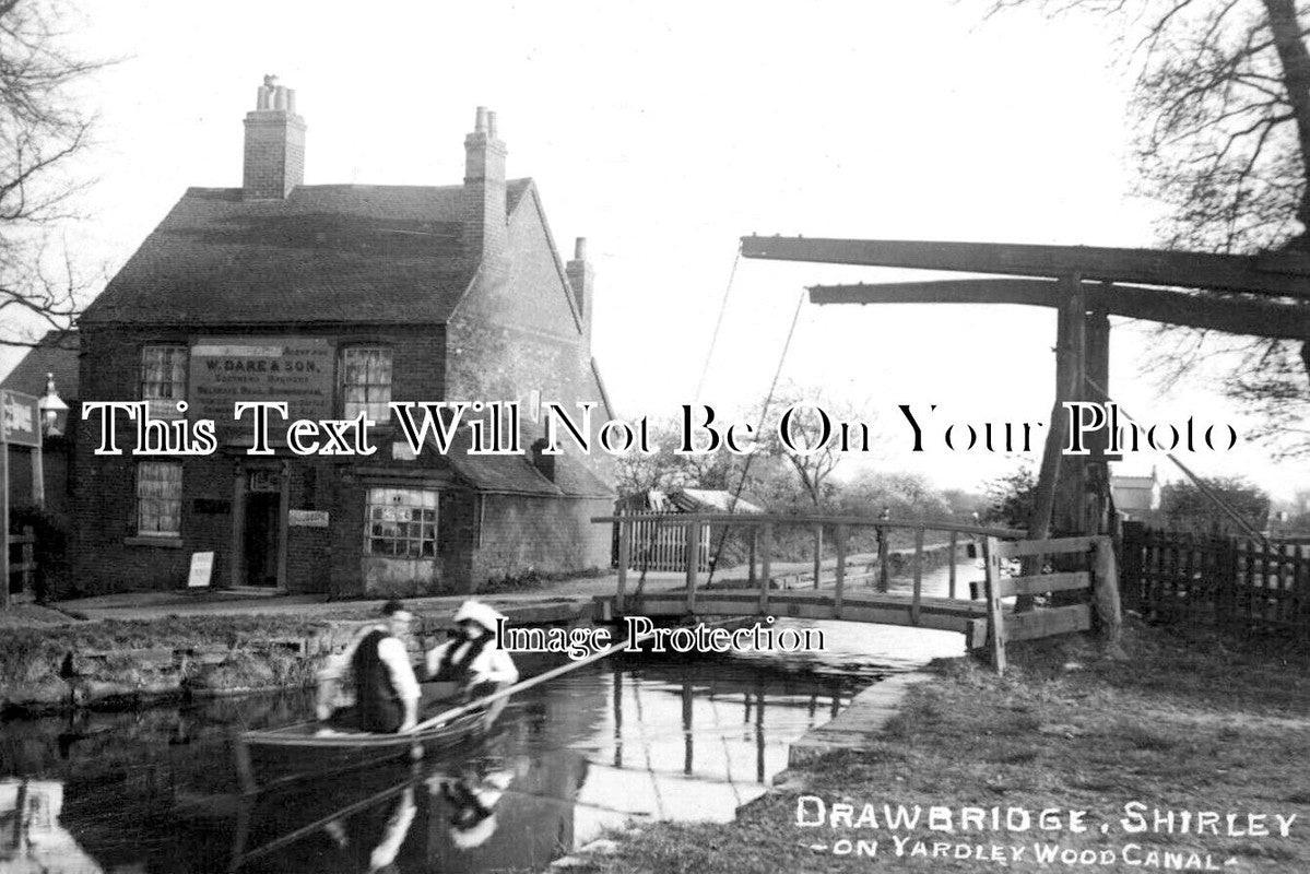 WA 2033 - Drawbridge On Yardley Wood Canal, Shirley, Warwickshire