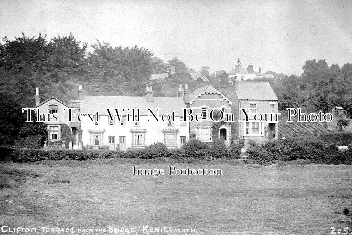 WA 2034 - Clifton Terrace From The Bridge, Kenilworth, Warwickshire