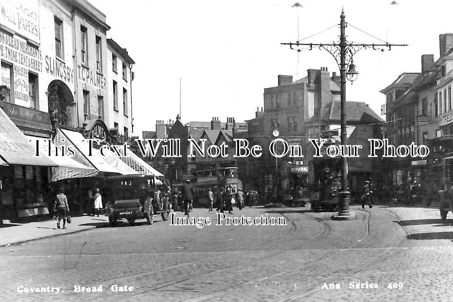 WA 2120 - Broad Gate, Coventry, Warwickshire c1926