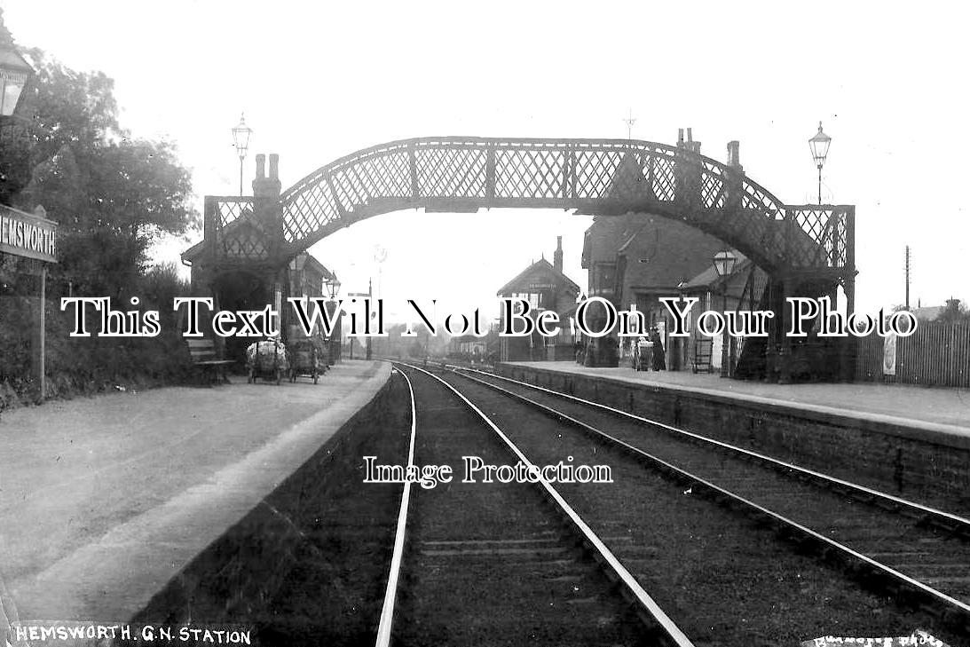 WA 2497 - Hemsworth Railway Station, Wakefield, Warwickshire c1905