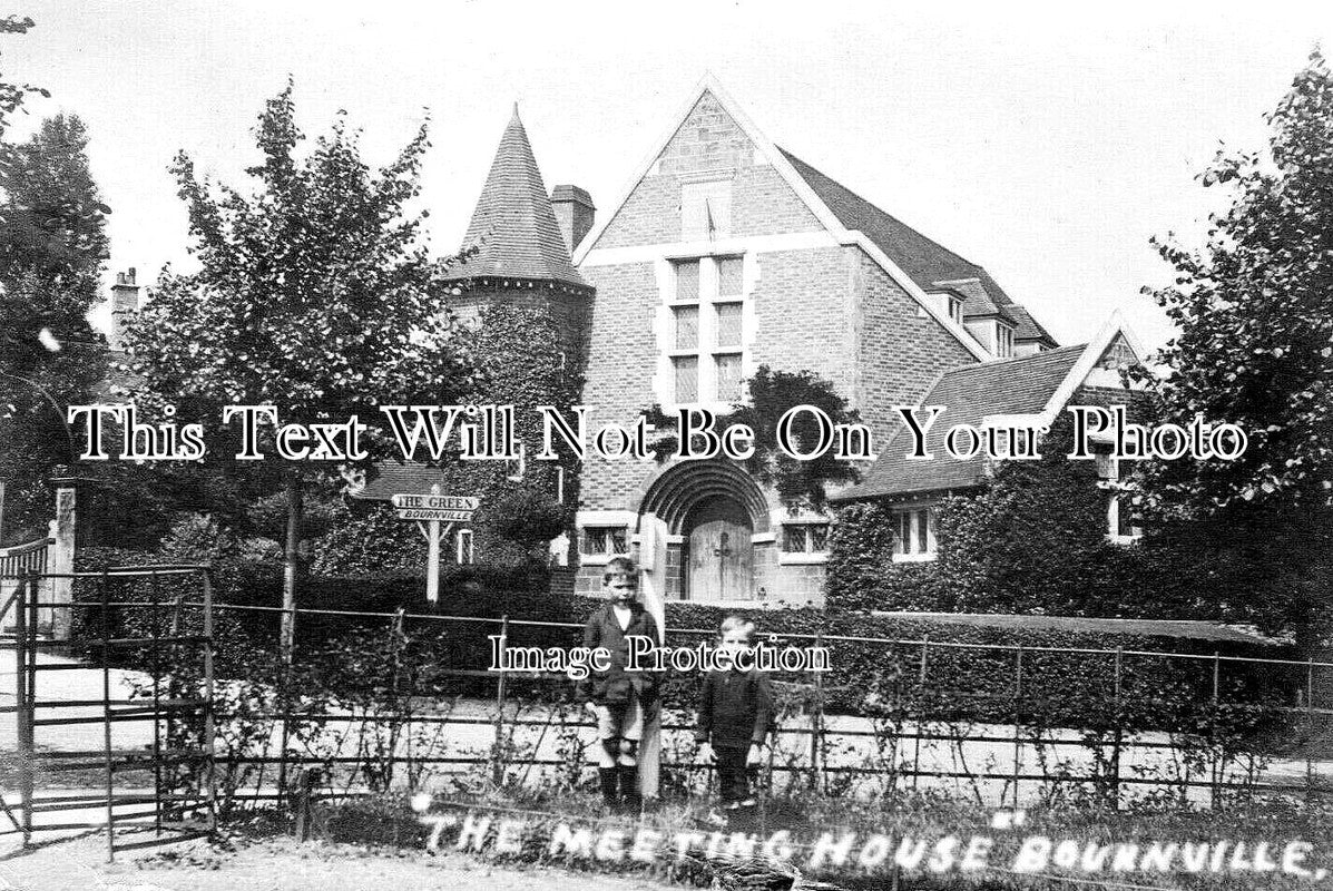WA 2651 - The Meeting House, Linden Road, Bournville, Warwickshire c1918