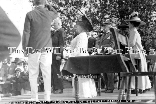 WA 2760 - Stratford On Avon Regatta Prize Giving 1912 Marie Corelli