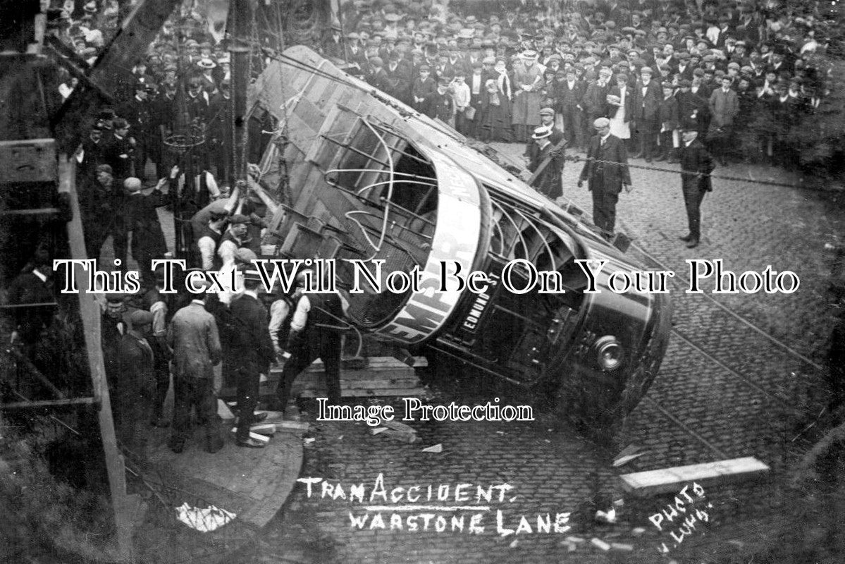 WA 348 - Tram Crash, Warstone Lane, Birmingham, Warwickshire
