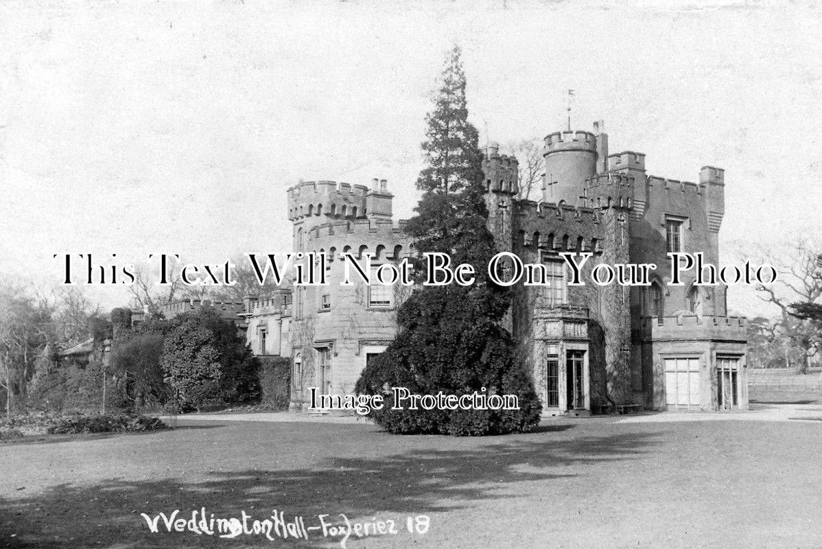 WA 500 - Weddington Hall, Near Nuneaton, Warwickshire c1906