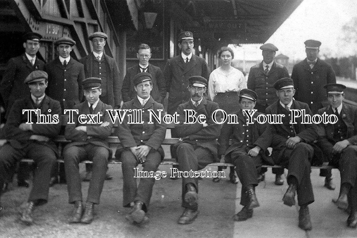 WA 604 - Staff At Hall Green Birmingham Railway Station, Warwickshire