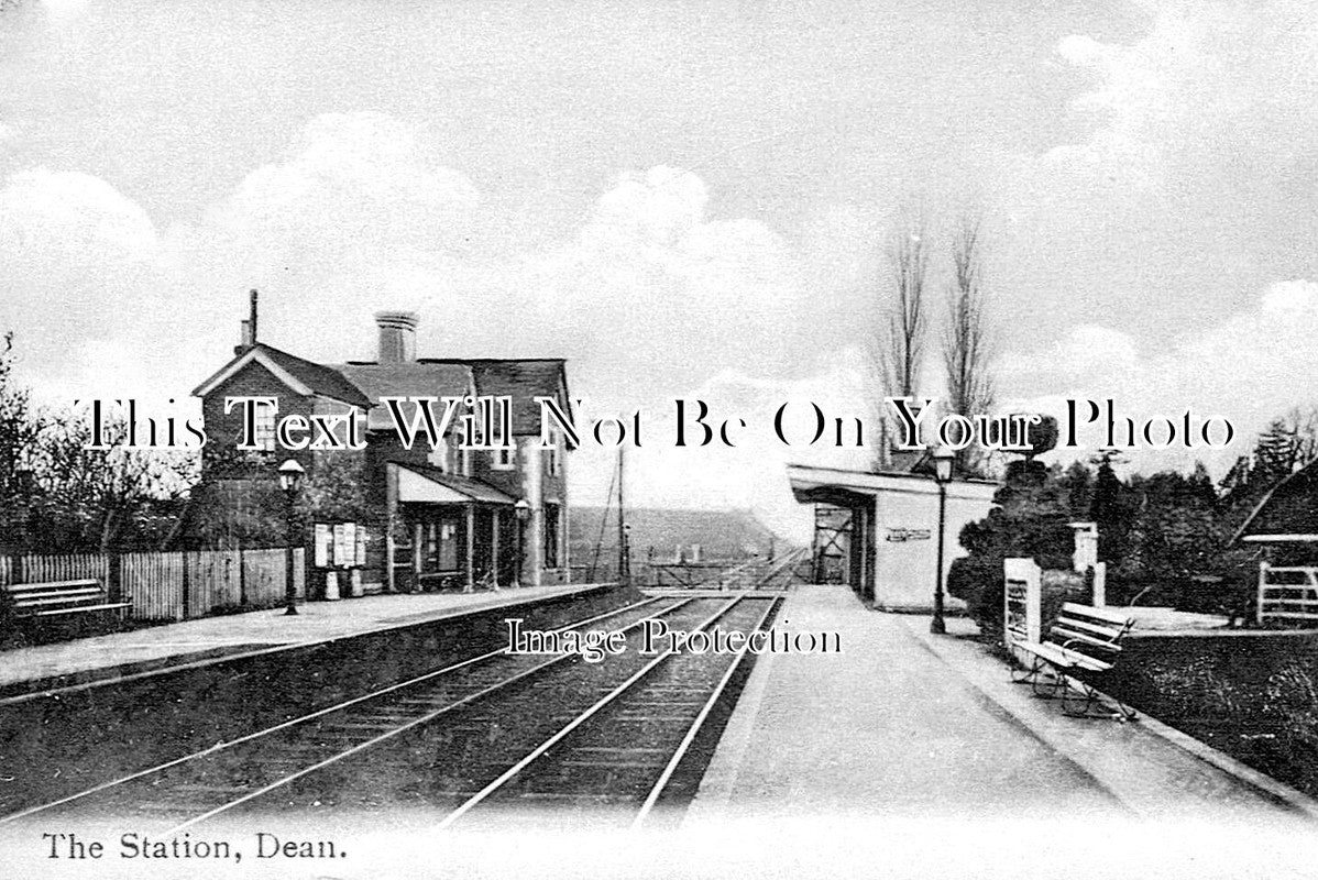 WI 1045 - Dean Railway Station, Wiltshire c1910