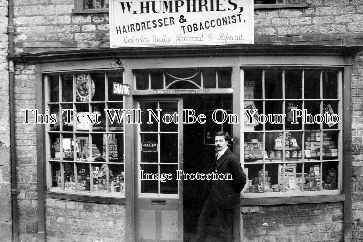 WI 111 - Shopfront, Hairdresser & Tobacconist, Mere, Wiltshire