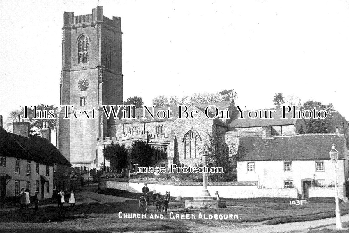 WI 1115 - Church & Green, Aldbourn, Wiltshire