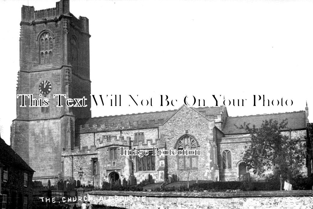 WI 1125 - The Church, Aldbourne, Wiltshire c1930