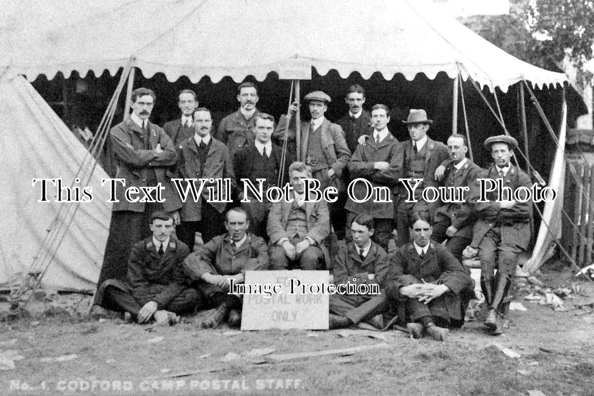 WI 1128 - Codford Camp Postal Staff, Wiltshire c1914