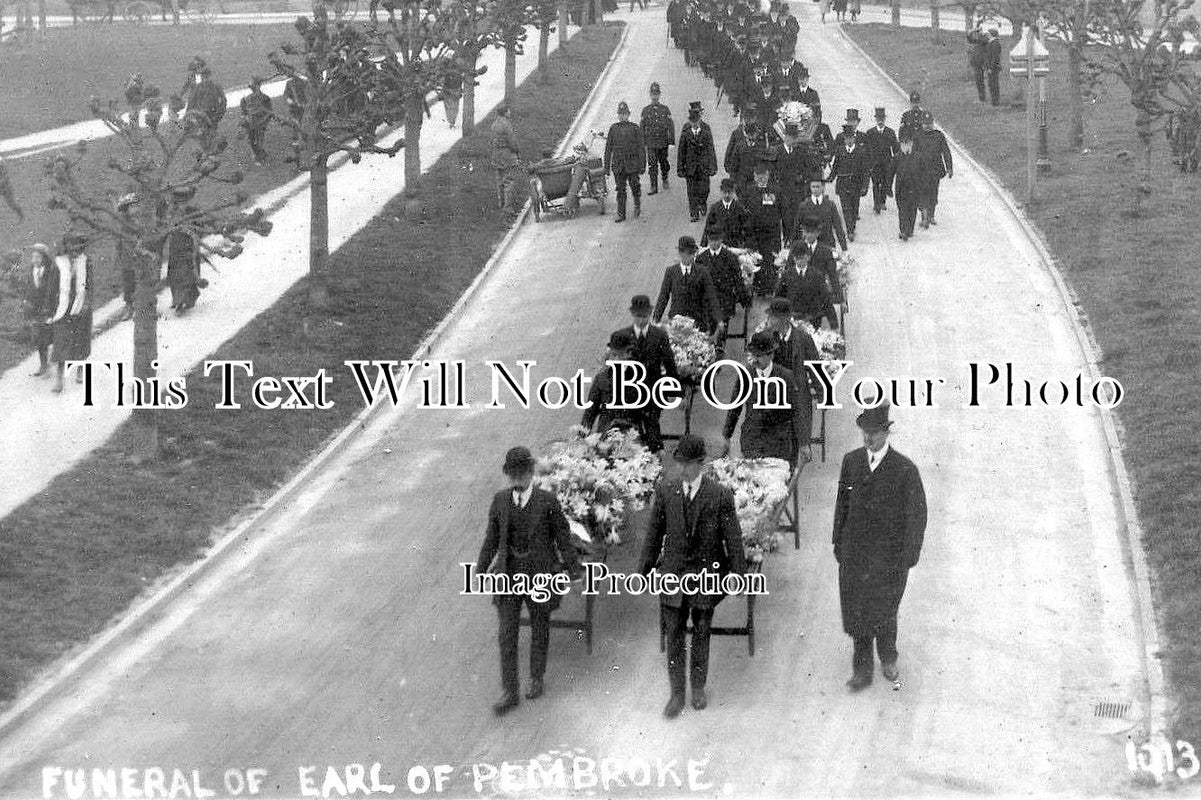 WI 1319 - Funeral Of Earl Of Pembroke, Salisbury, Wiltshire 1913