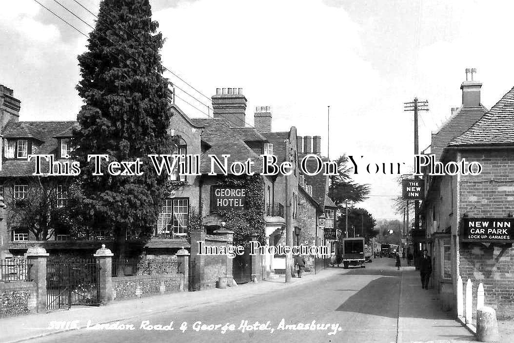 WI 1325 - London Road & George Hotel, Amesbury, Wiltshire