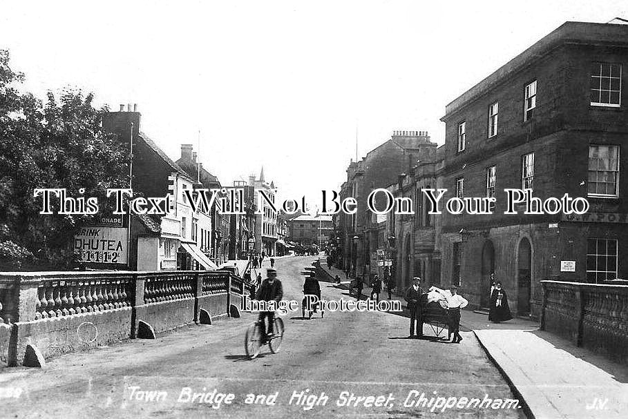 WI 1346 - Town Bridge & High Street, Chippenham, Wiltshire