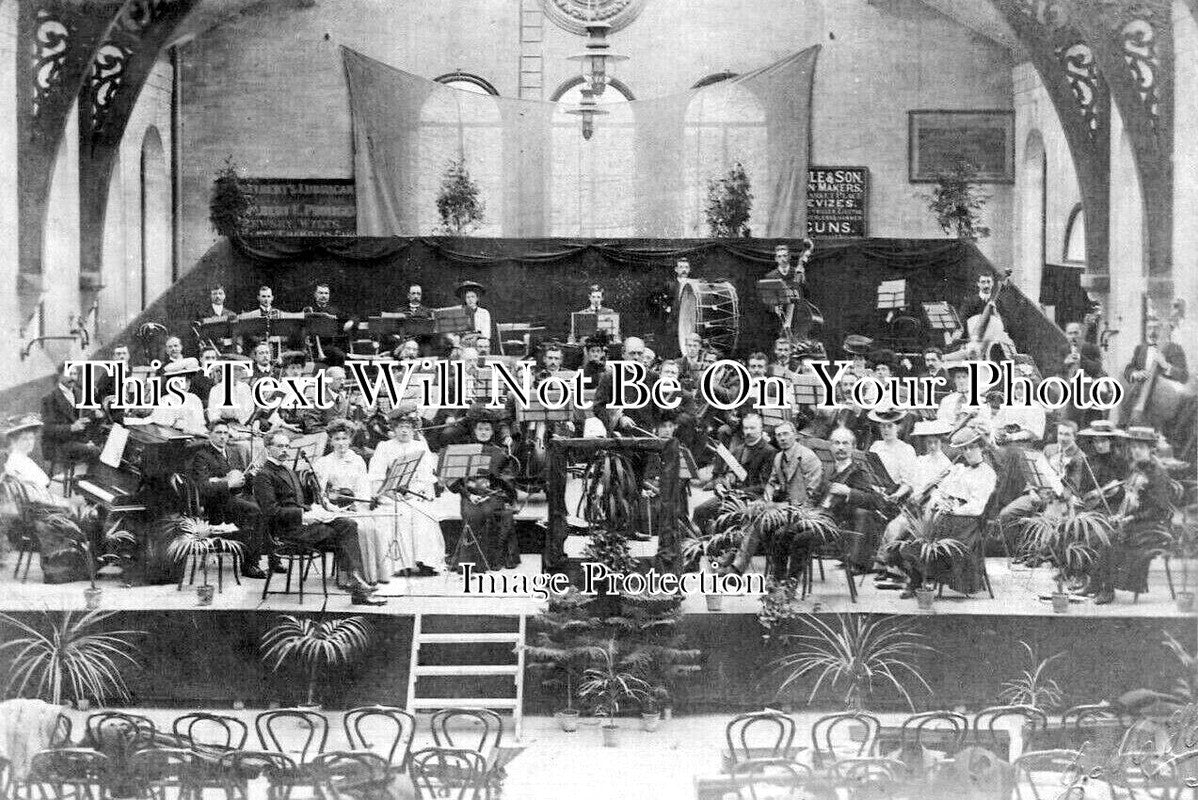 WI 1426 - Orchestra In Hall, Devizes, Wiltshire 1907