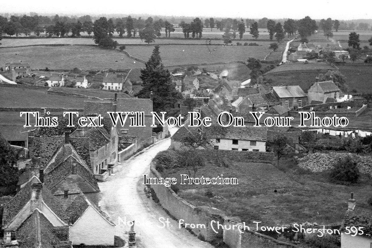 WI 1596 - Noble Street From Sherston Curch Tower, Wiltshire