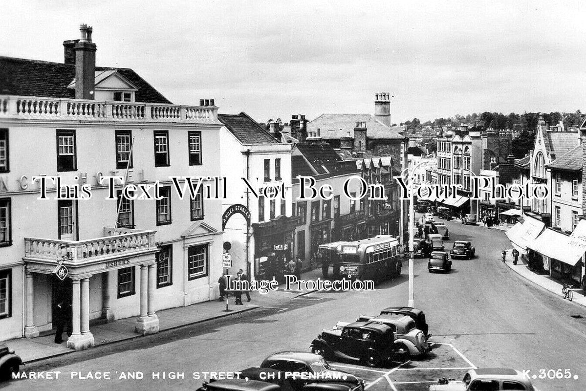 WI 1785 - Market Place & High Street, Chippenham, Wiltshire