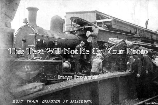 WI 1864 - Boat Train Railway Disaster At Salsibury, Wiltshire 1906