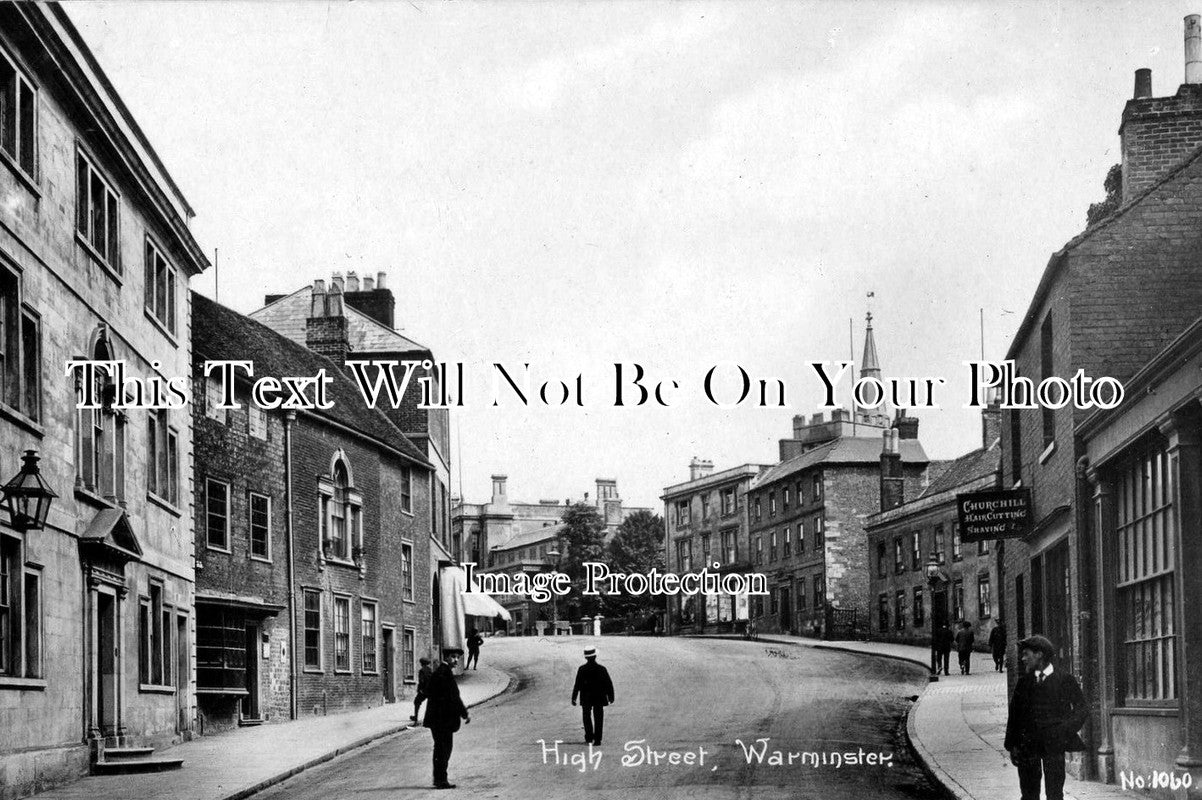 WI 188 - High Street, Warminster, Wiltshire c1916